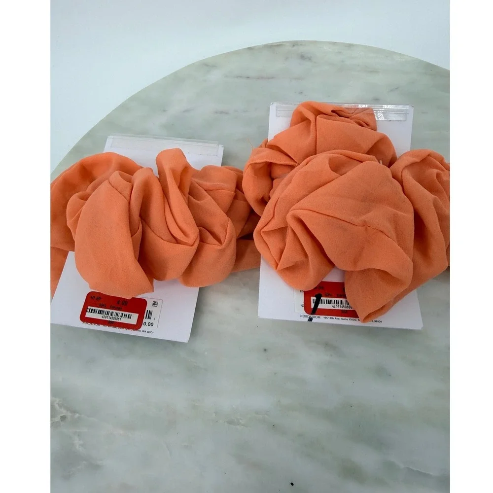 BP. Scrunchies Set of 2 Coral Orange Hair Ties Nordstrom
